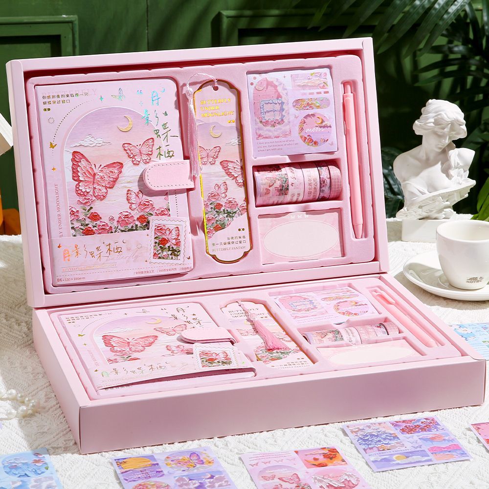 Oil painting style DIY handbook tape birthday gift