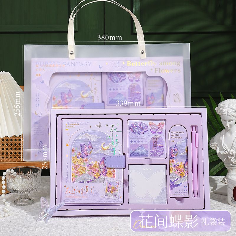 Oil painting style DIY handbook tape birthday gift