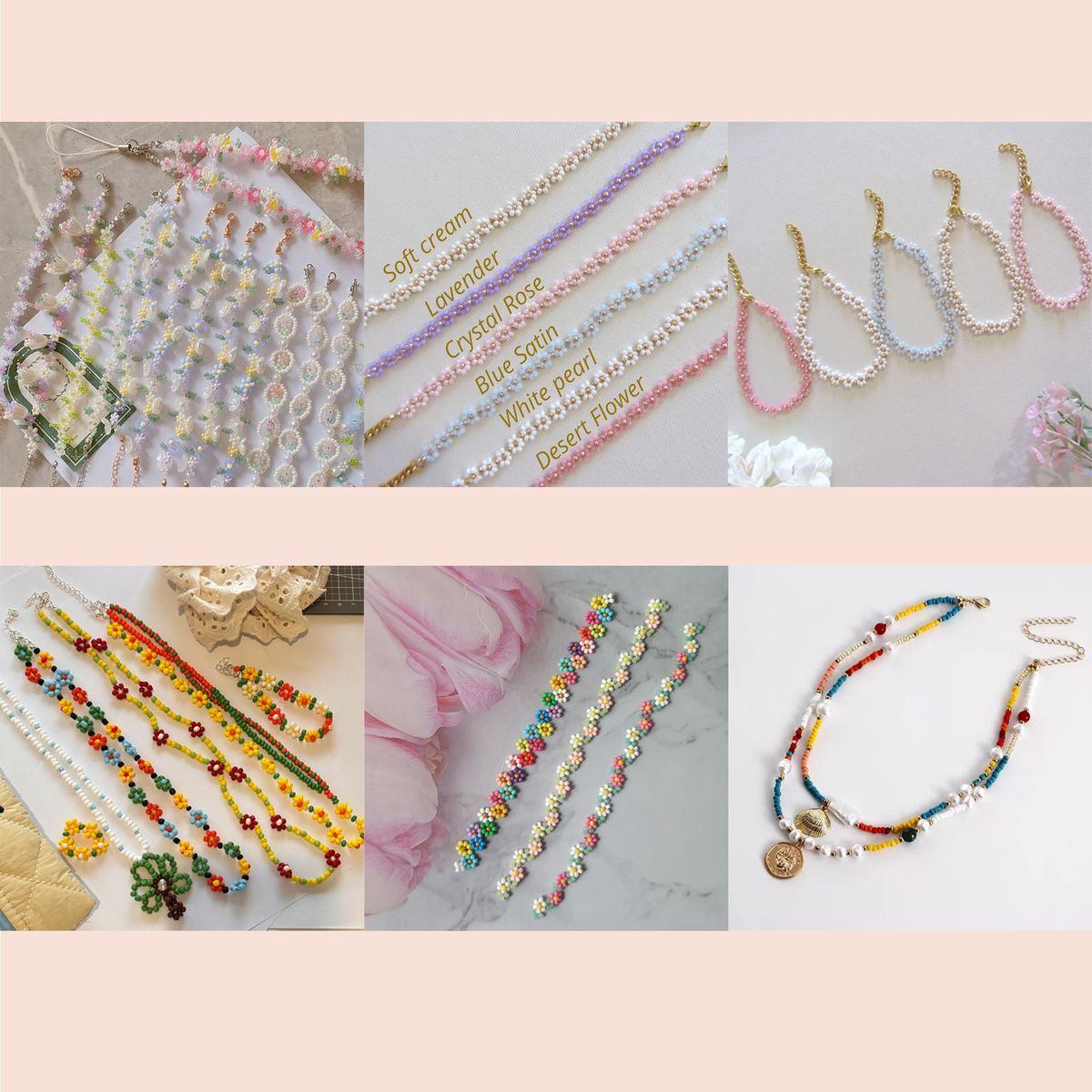 Glass Rice Bead Jewelry Beaded Bracelet Necklace Ring Handmade DIY Loose Beads 3mm