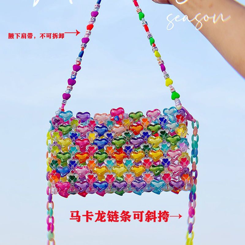 Color DIY handmade beaded bags
